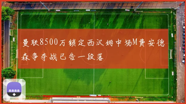曼联8500万锁定西汉姆中场M费安德森争夺战已告一段落